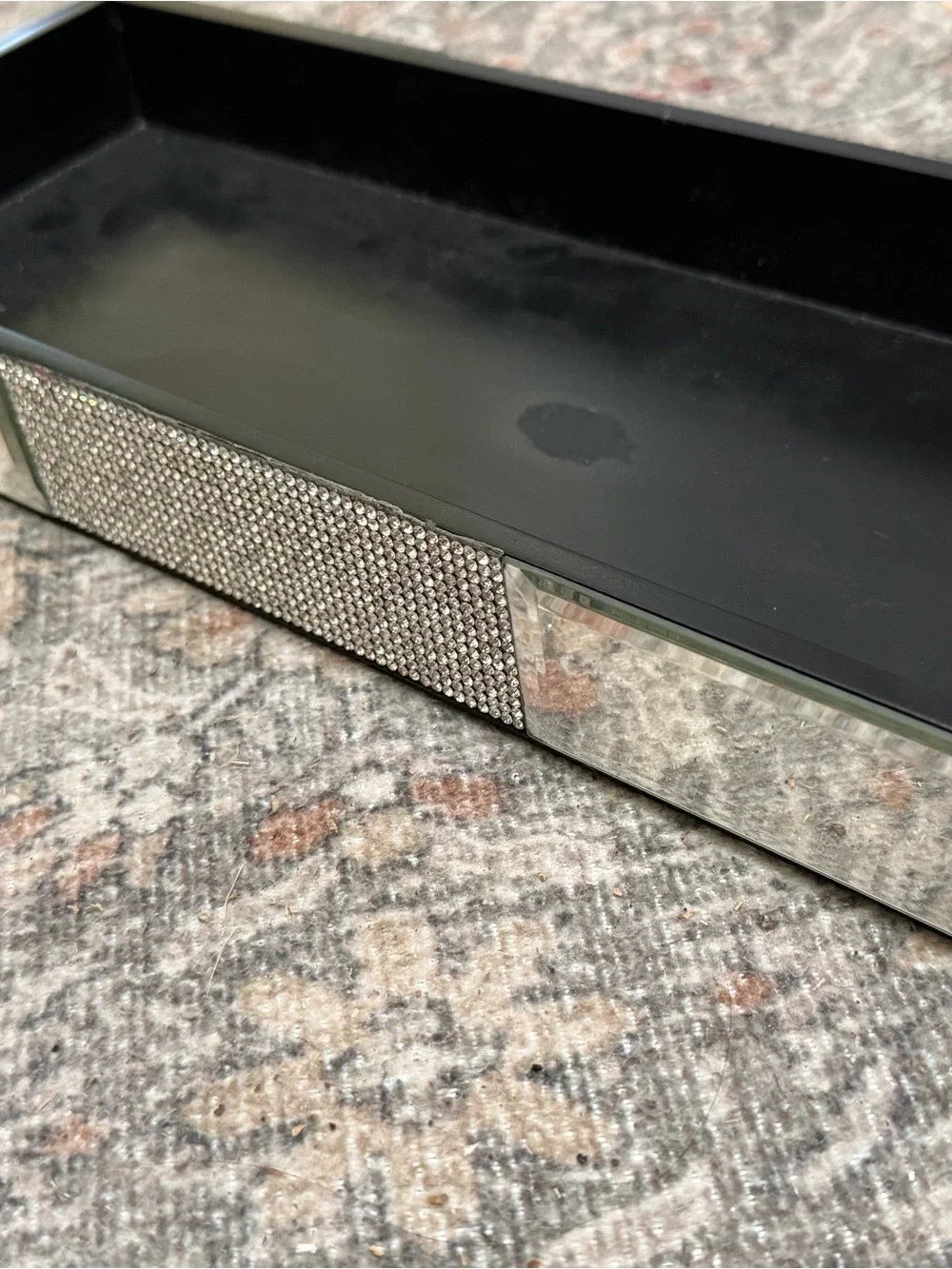 Bella Lux Vanity Tray with Mirrors and Rhinestone
